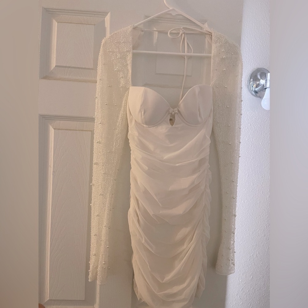 Oh Polly, white dress, US 2